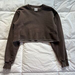 Brown Aritzia TNA Crewneck
